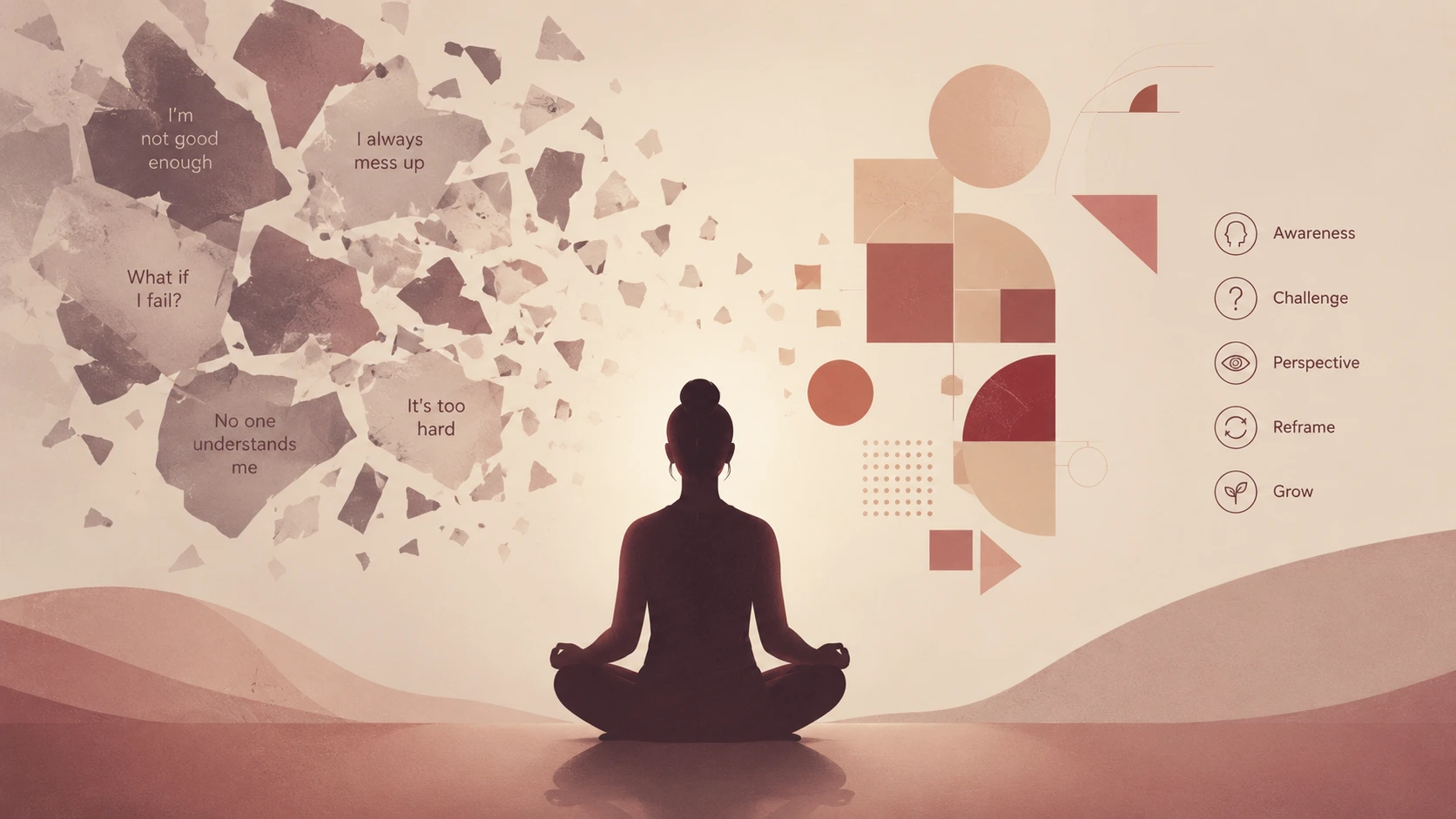 Cognitive Behavioral Therapy concept representing healing and mind wellness