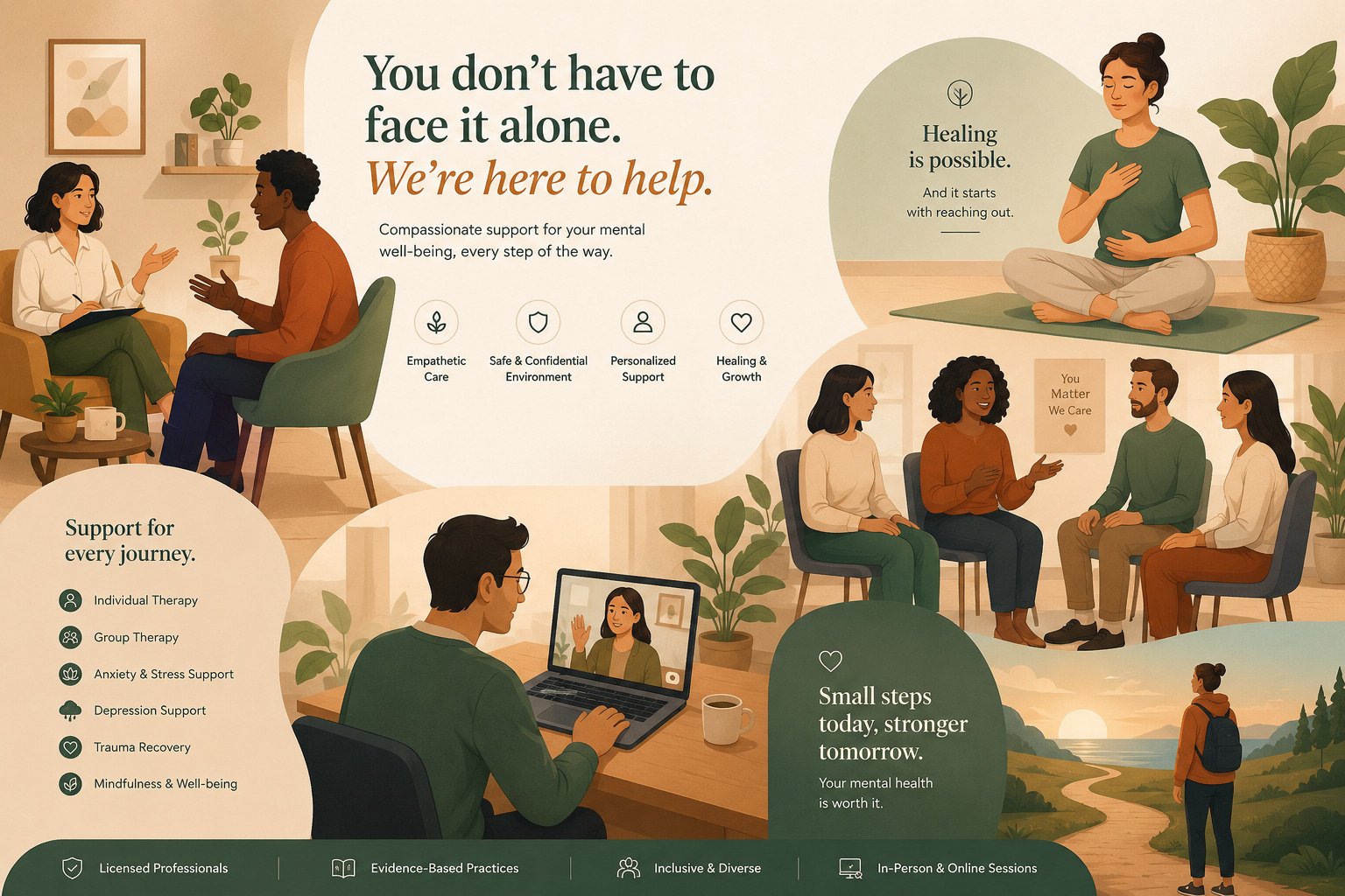 Mental health support in India - counseling session